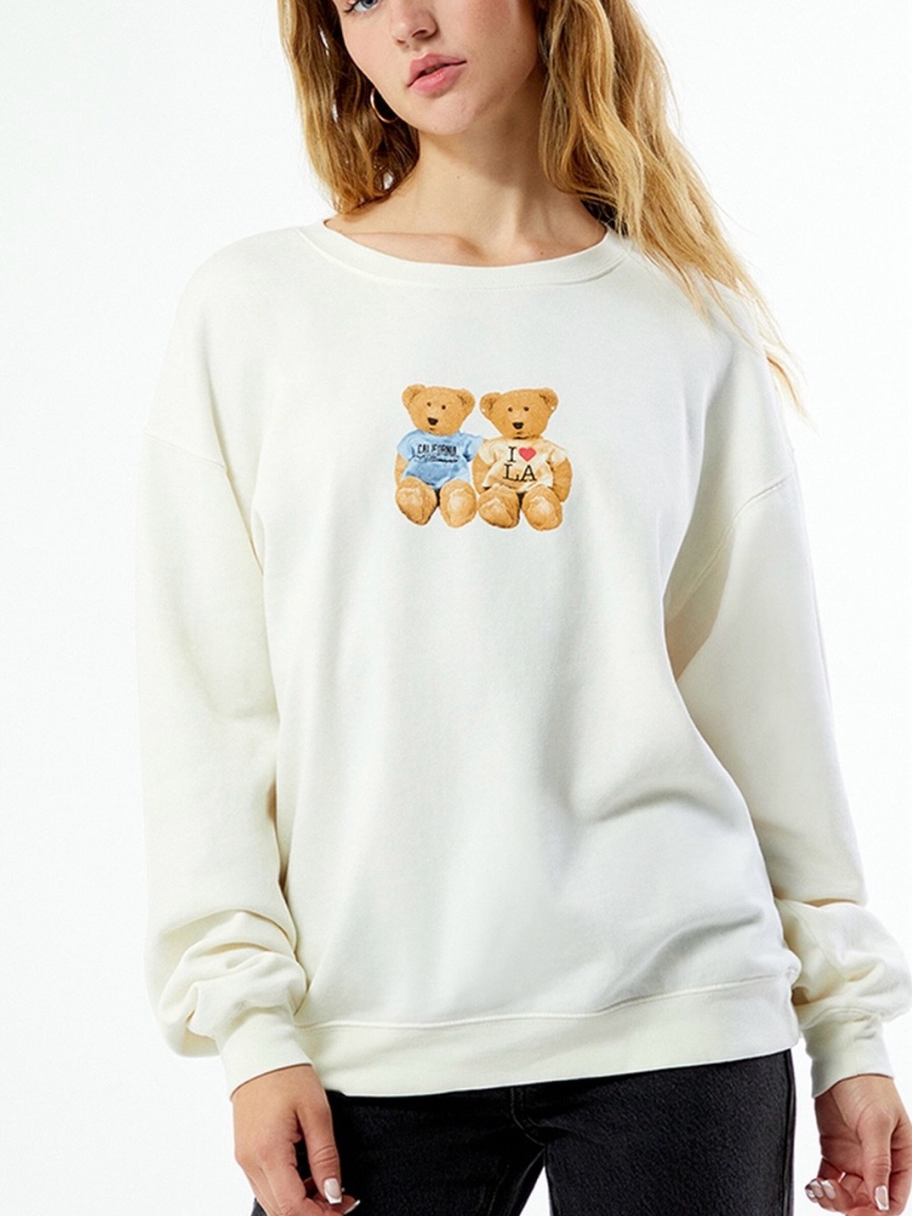 Ps/La Teddy  Crewneck Sweatshirt Size L/XL